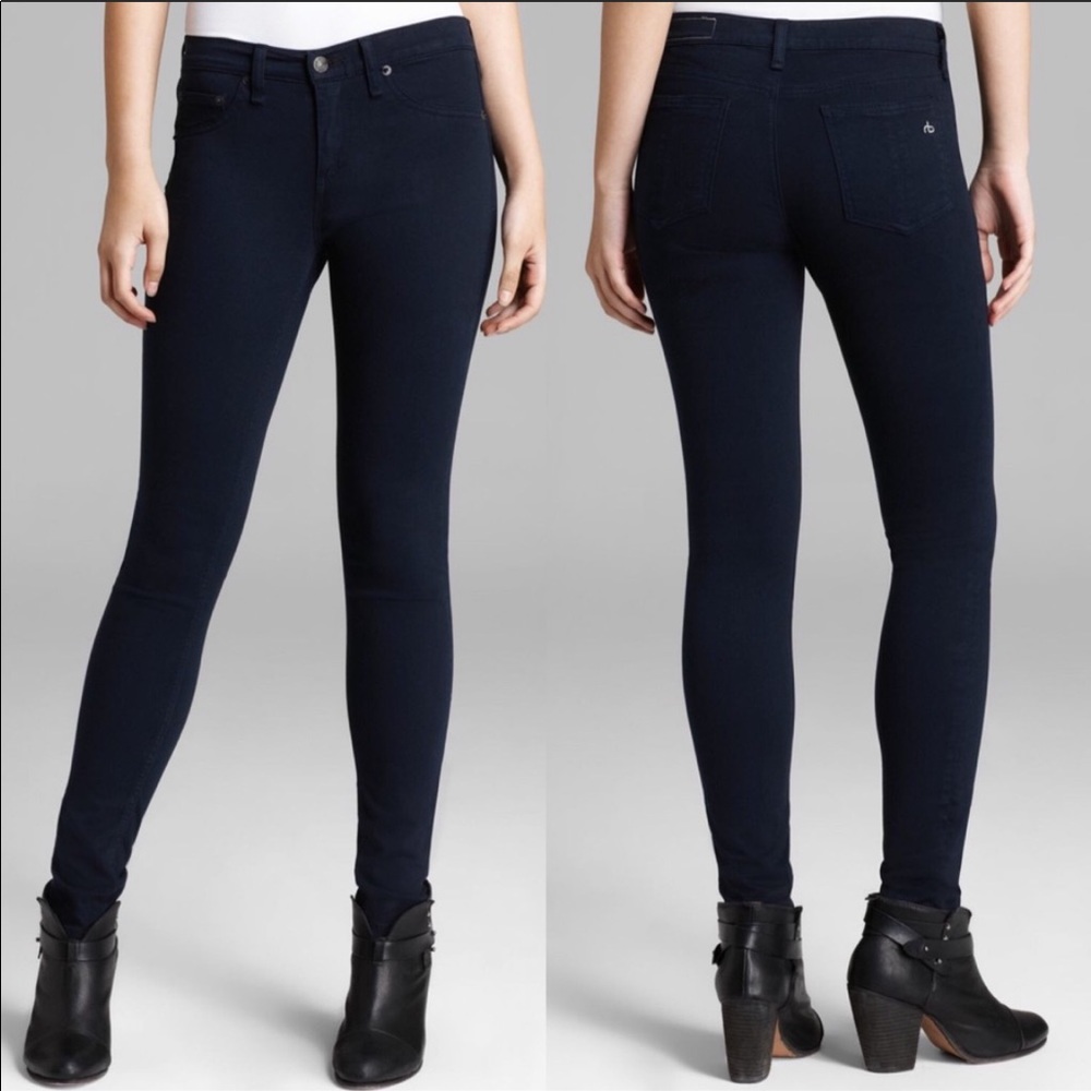Rag & Bone denim jean leggings- Sky Captain